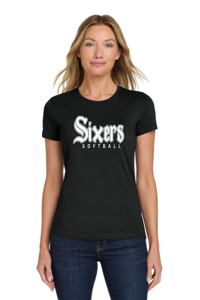 Sixers Softball Ladies Gilden Softstyle Tee