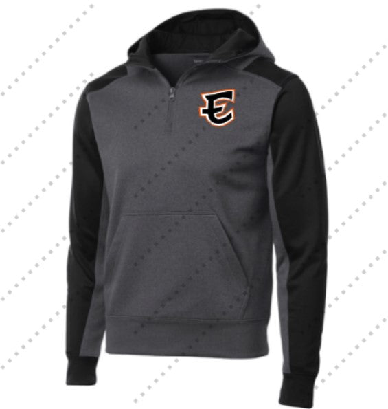 Grid Kids 1/4 zip Hood