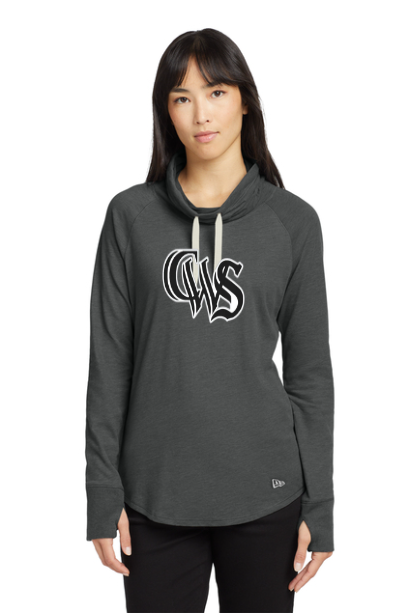 Sixers Ladies Sueded Cowl Neck Tee