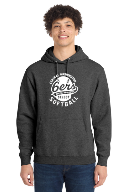 Sixers TALL Men's Basic Fleece Hoodie Printed