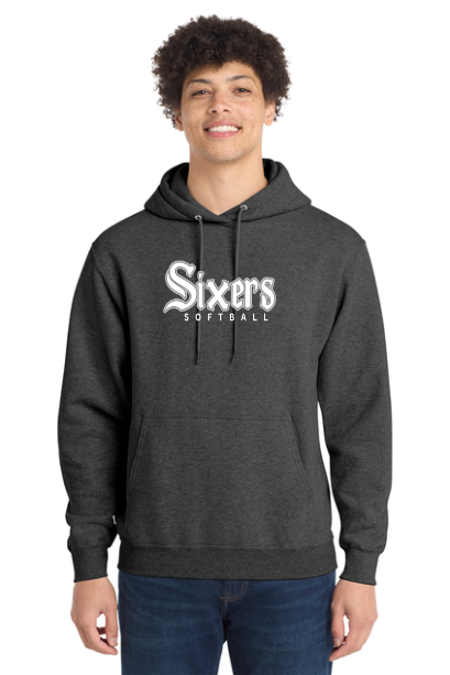 Sixers TALL Men's Basic Fleece Hoodie Printed