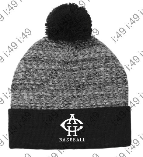 Warrior Baseball Pom Beanie