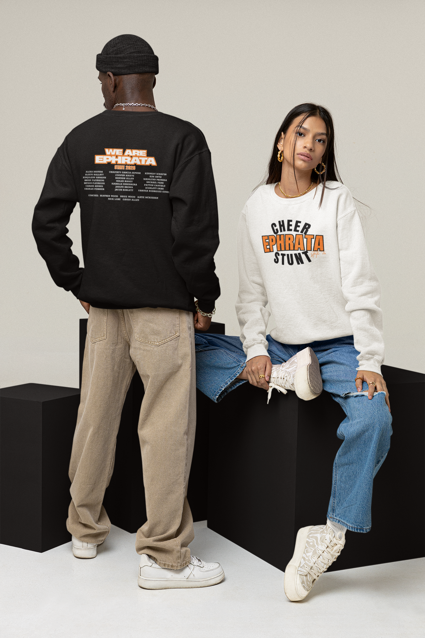 E State Cheer Crew Front and Back