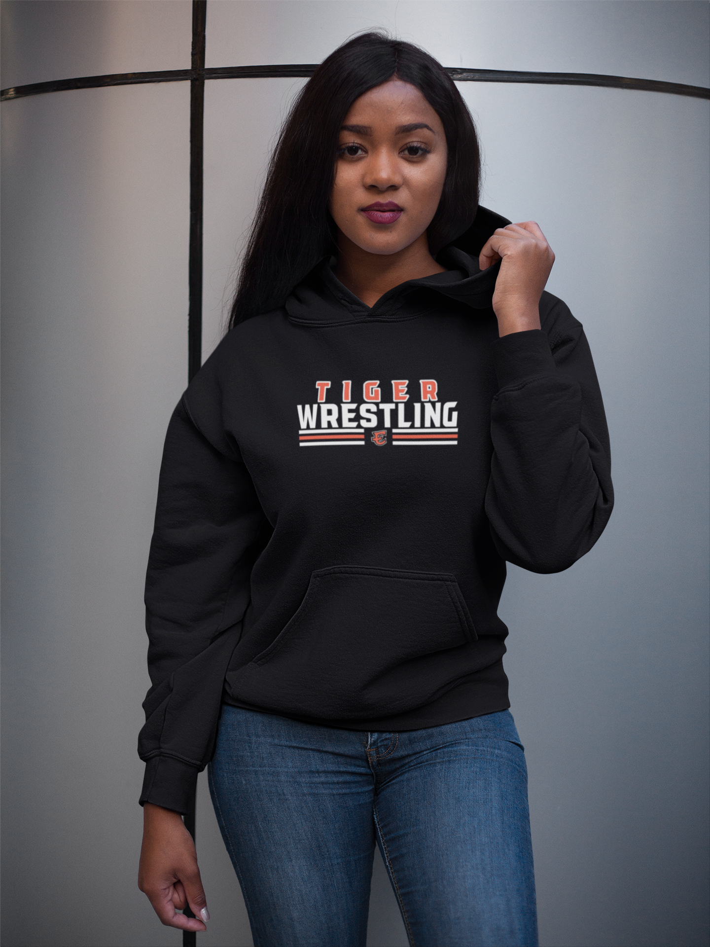 Tiger Wrestling Basic Hoodie