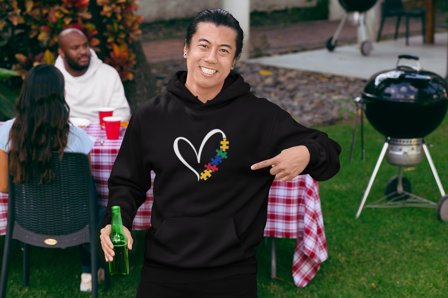 Autism Heart Hoodie or Crew