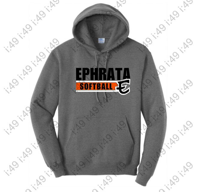 Tiger Softball Gray Hoodie