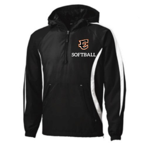Tiger Softball 1/4 Zip Jacket