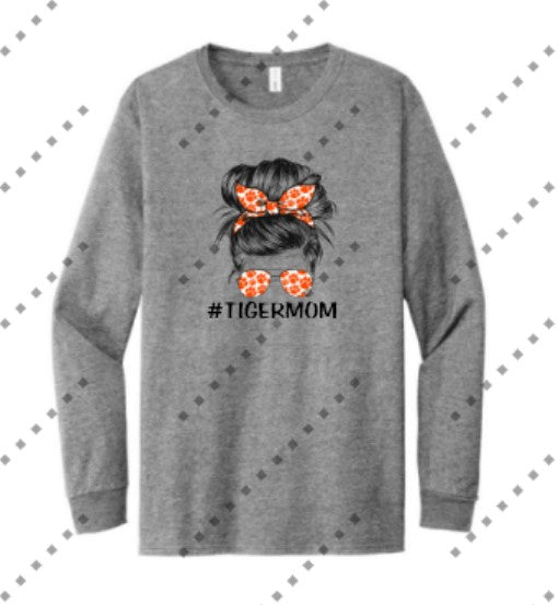 Tiger Gear - Mom Bun - Long Sleeve Tee