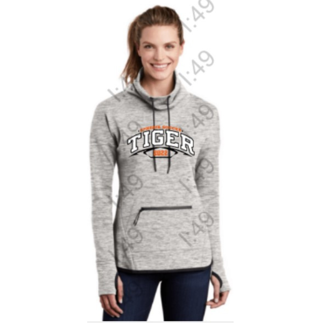 Ephrata Soccer Gray Cowl Neck Sweater