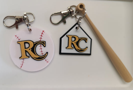 Royal Baseball Key Chain