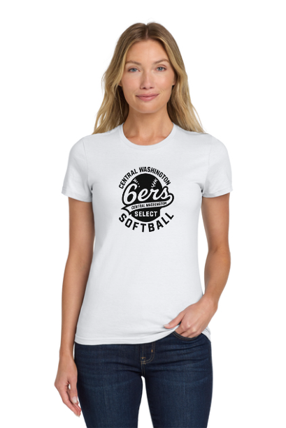 Sixers Softball Ladies Gilden Softstyle Tee