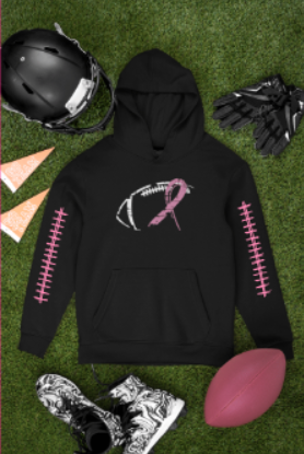 Pink Out Black Hoodie