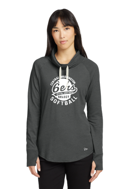 Sixers Ladies Sueded Cowl Neck Tee