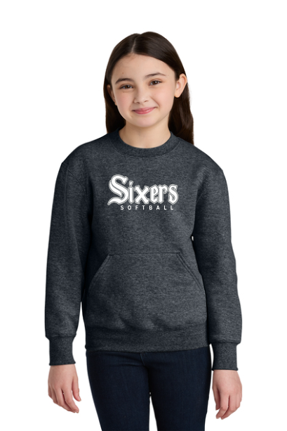 Sixers Softball/Baseball Youth Crew with Pocket