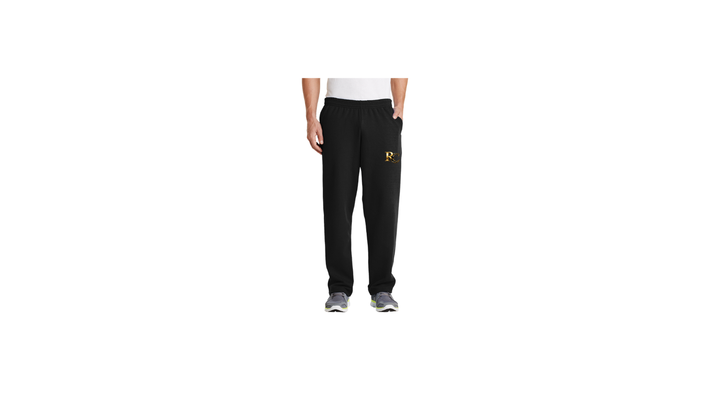Royal Baseball Sweats Open Bottom