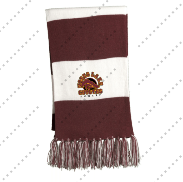 ML Coyotes Embroidered Scarf