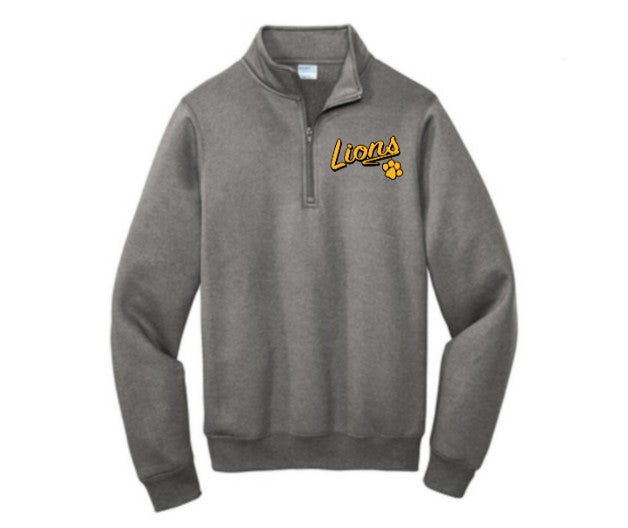 Lion's 1/4 Zip Pullover Sweatshirt