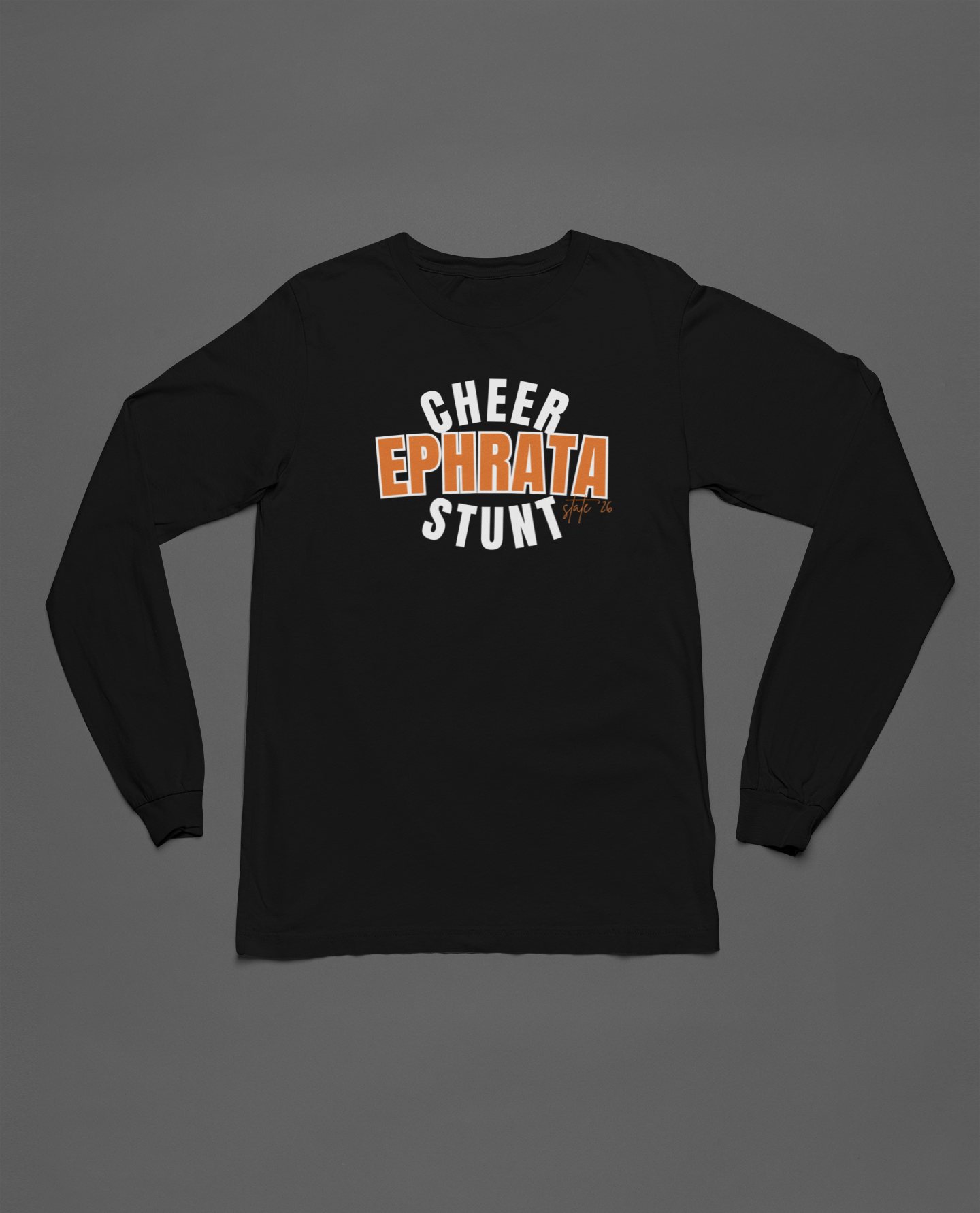 E State Cheer Long Sleeve Tee Front Only