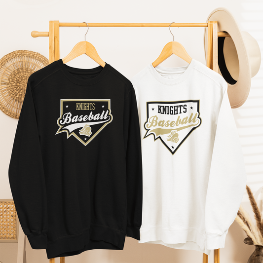 Royal Baseball Crew Sweatshirt - Circle Design