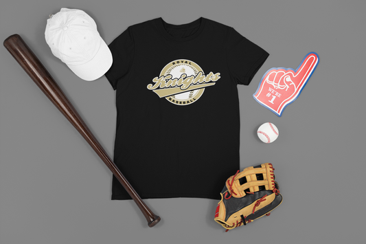 Royal Baseball Tee- Circle Design