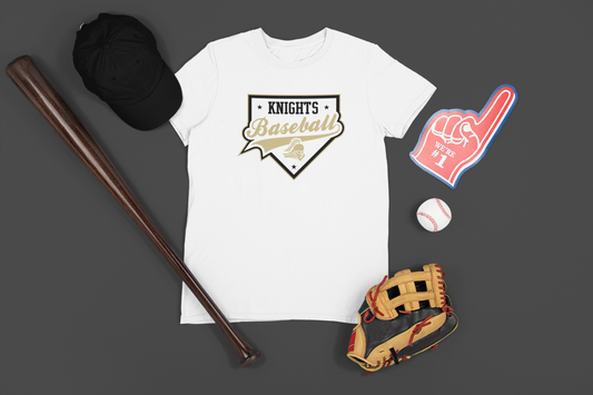 Royal Baseball Tee- Home Plate